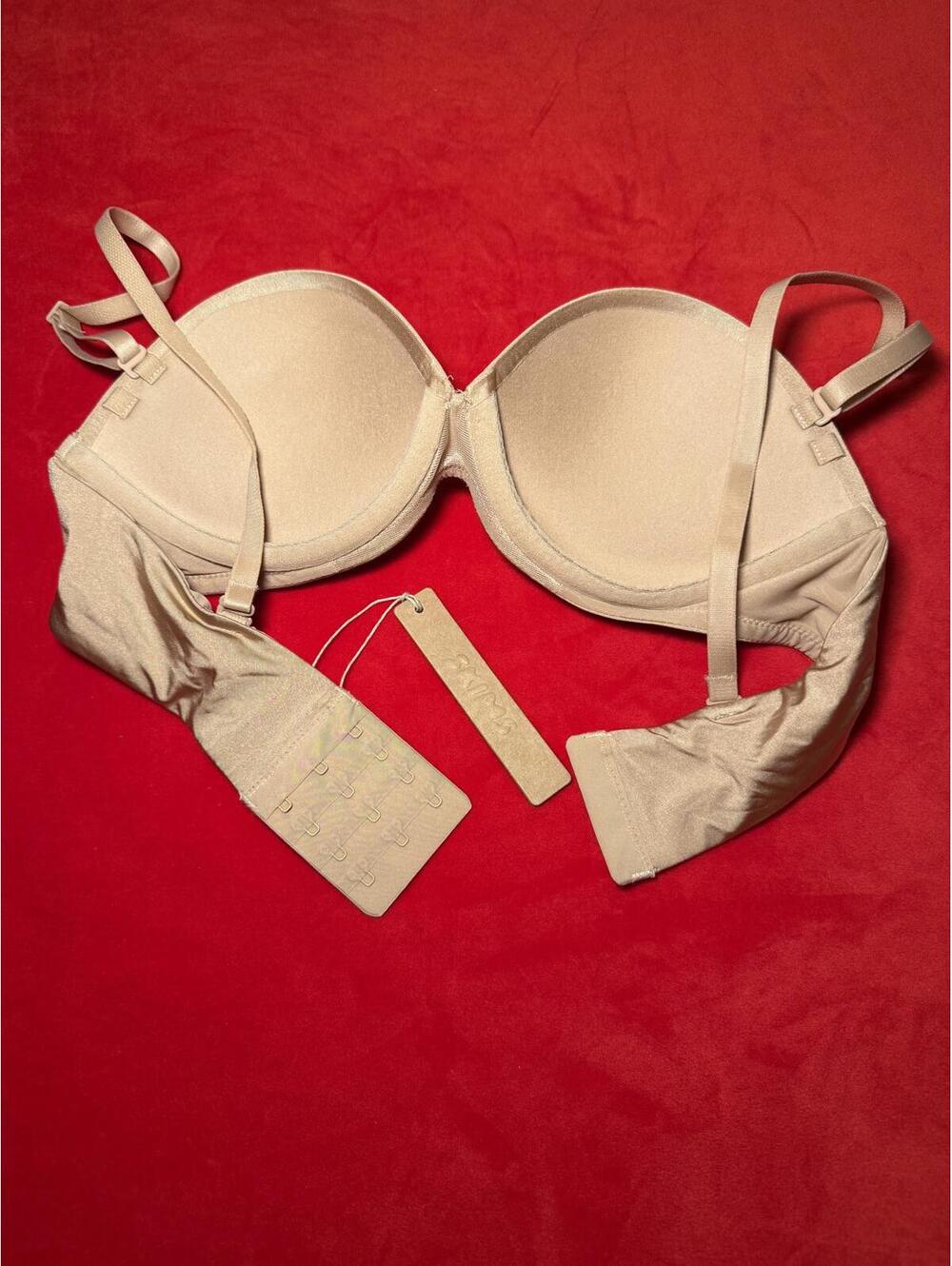 Skims Ultimate Push Up Strapless Bra Color Clay Size 34B - Picture 2 of 3